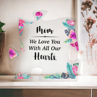 Acrylic Puzzle Plaque for Mom from Daughters - Mother's Day Gift - We Love You