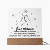 Acrylic Square Plaque – Fur Mama Gift of Love - TreasuredTale