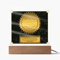 Acrylic Square Plaque – World's Best Mother - in - Law Gift - TreasuredTale