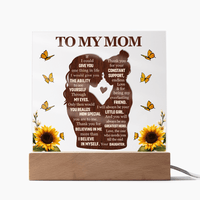 Acrylic Plaque – To My Mom from Daughter - TreasuredTale