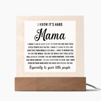 Acrylic Square Plaque – Mama Gift of Love and Support - TreasuredTale