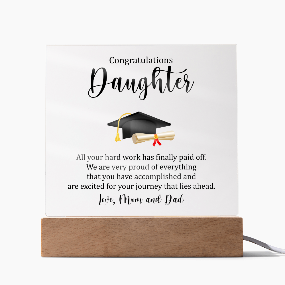 Acrylic Square Plaque - Gradation Daughter