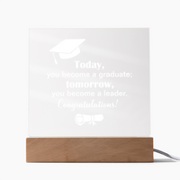 Acrylic Square Plaque - Graduation, Leader
