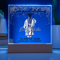 Acrylic Square Plaque - Personalized Graduation Gift For Her, Class Of 2026