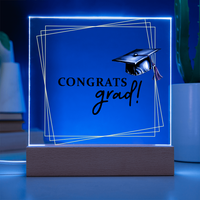 Acrylic Square Plaque - Graduation, Congrats Grad