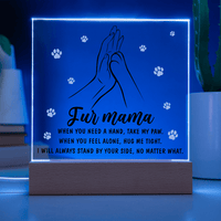 Acrylic Square Plaque – Fur Mama Gift of Love - TreasuredTale