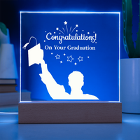 Acrylic Square Plaque - Congratulations On Your Graduation