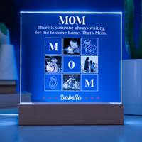 Personalized Acrylic Square Plaque for Mom from Dughter - Mother's Day Gift