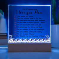 Acrylic Plaque: 10 Reasons I Love You Mom - TreasuredTale