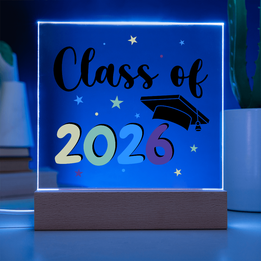 Acrylic Square Plaque - Class of 2026