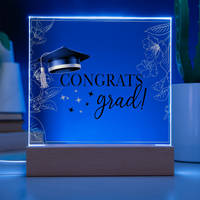 Acrylic Square Plaque - Graduation