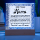 Acrylic Square Plaque – Mama Gift of Love and Support