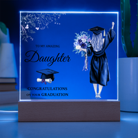 Acrylic Square Plaque - Daughter Graduation