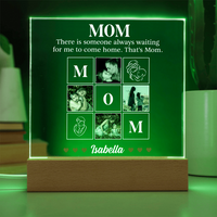 Personalized Acrylic Square Plaque for Mom from Dughter - Mother's Day Gift