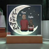 Personalized Acrylic Square Plaque for Grandma / Nana - Mother's Day Gift