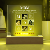 Personalized Acrylic Square Plaque for Mom from Dughter - Mother's Day Gift