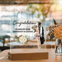 Acrylic Square Plaque - Personalized Graduation Gift For Her