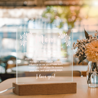Acrylic Square Plaque for Mom - Mother's Day Gift - You Gave Me the Confidence
