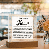 Acrylic Square Plaque – Mama Gift of Love and Support - TreasuredTale