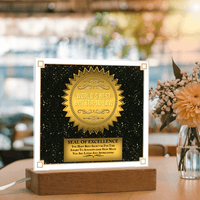 Acrylic Square Plaque – World's Best Mother - in - Law Gift - TreasuredTale