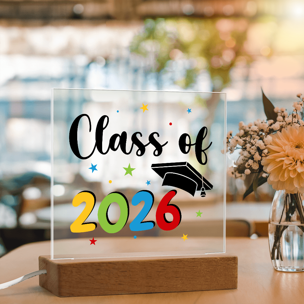 Acrylic Square Plaque - Class of 2026