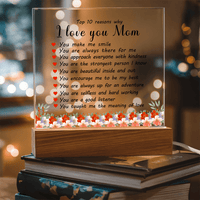 Acrylic Plaque: 10 Reasons I Love You Mom - TreasuredTale