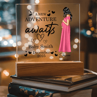New Adventure Plaque – Personalized Mom to Be Gift - TreasuredTale