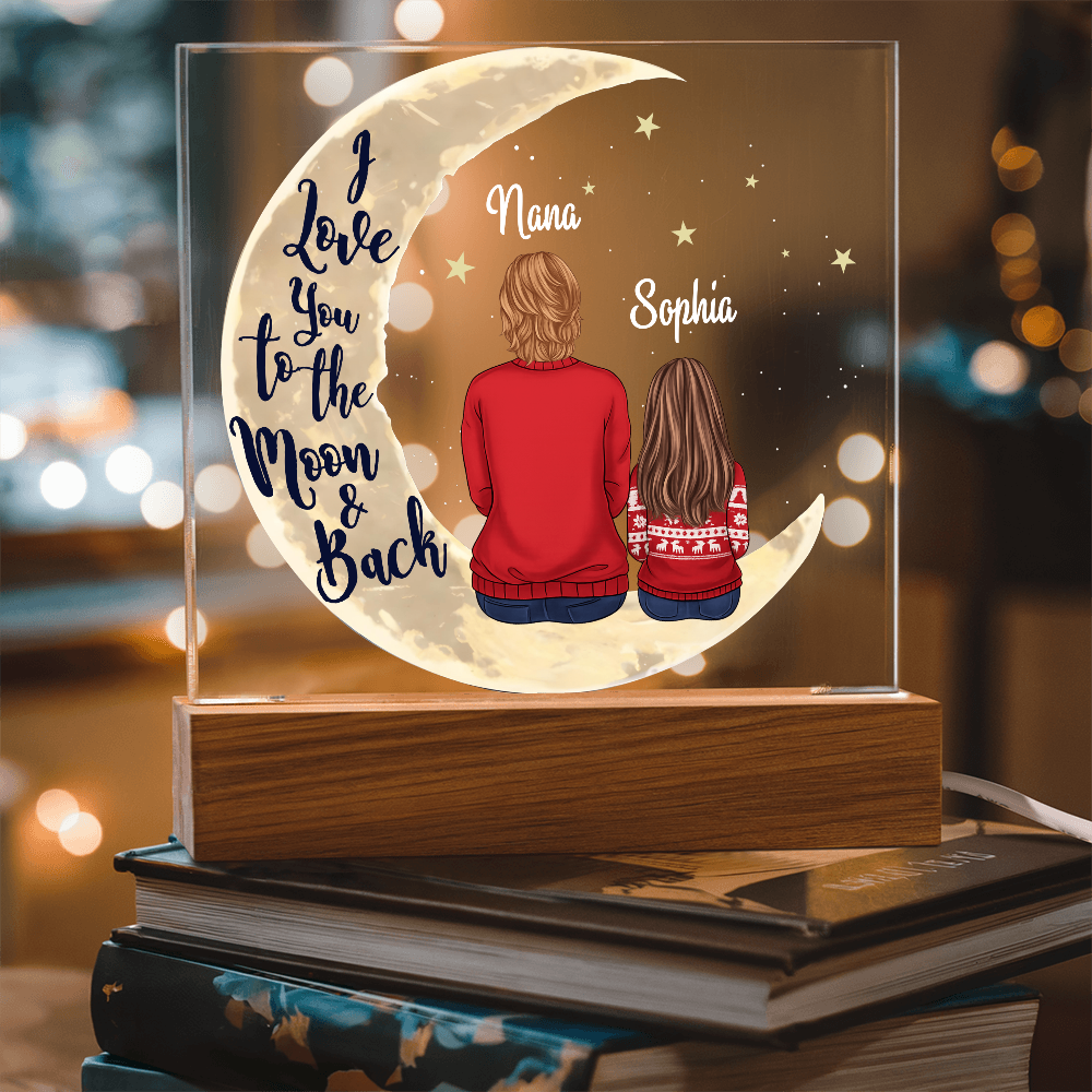 Personalized Acrylic Square Plaque for Grandma / Nana - Mother's Day Gift