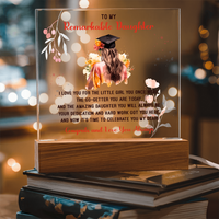 Acrylic Square Plaque - Remarkable Daughter Graduation