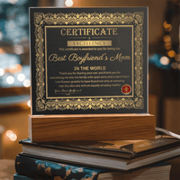 Acrylic Square Plaque – Best Boyfriend's Mom Gift - TreasuredTale