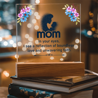 Acrylic Square Plaque for Mom - Mother's Day Gift - In Your Eyes