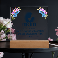 Acrylic Square Plaque for Mom - Mother's Day Gift - In Your Eyes