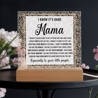 Acrylic Square Plaque – Mama Gift of Love and Support - TreasuredTale