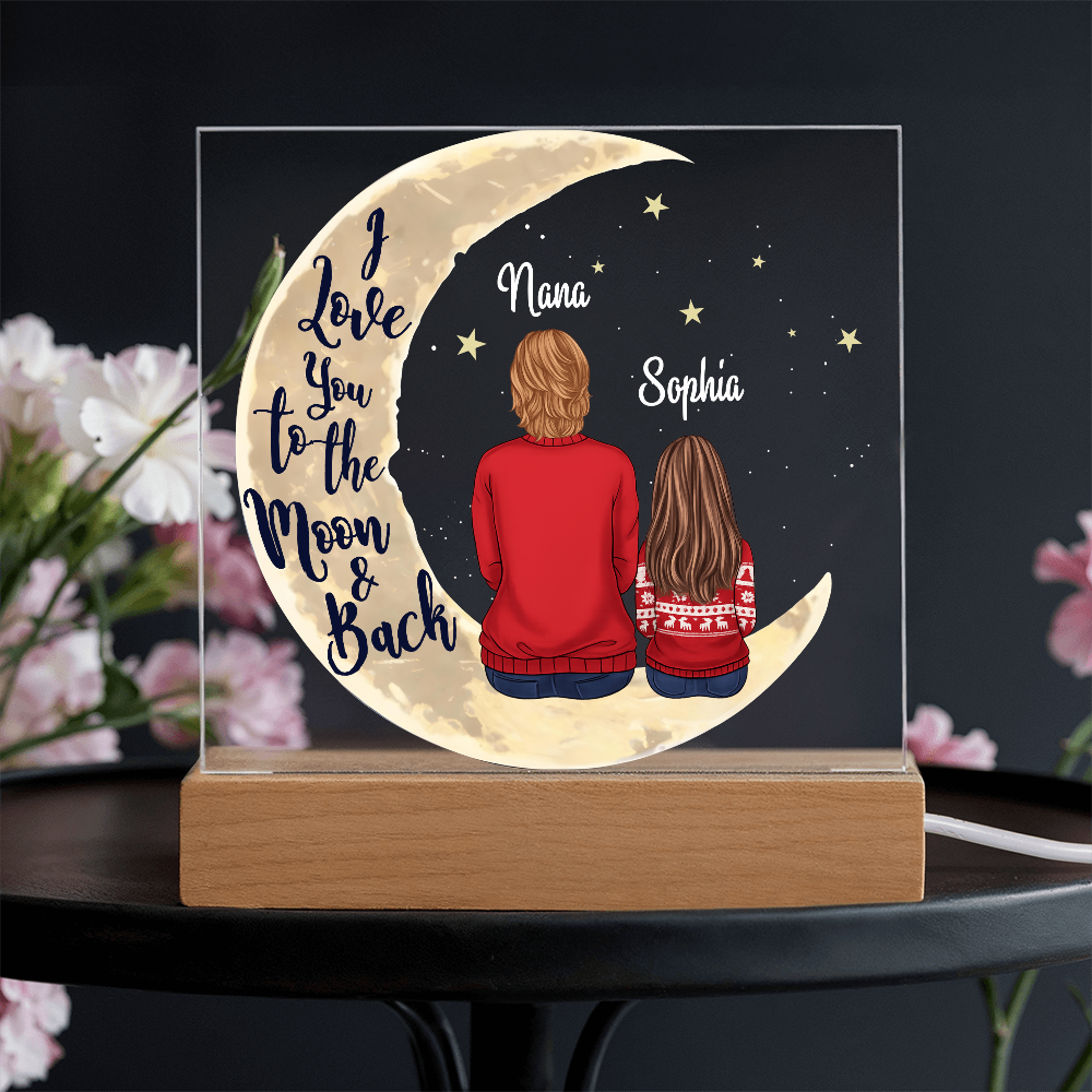 Personalized Acrylic Square Plaque for Grandma / Nana - Mother's Day Gift