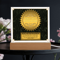 Acrylic Square Plaque – World's Best Mother - in - Law Gift - TreasuredTale