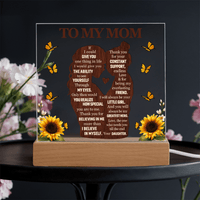 Acrylic Plaque – To My Mom from Daughter - TreasuredTale