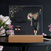 Acrylic Square Plaque - Daughter Graduation