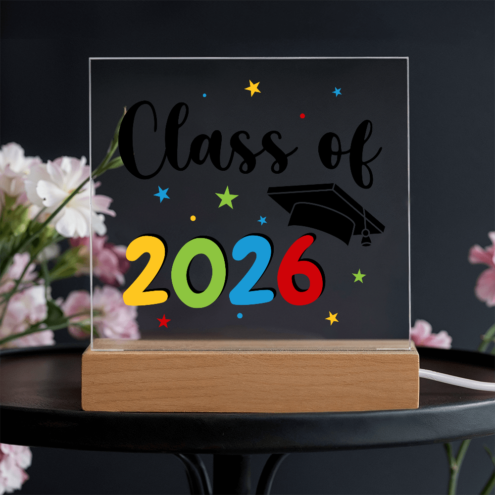 Acrylic Square Plaque - Class of 2026