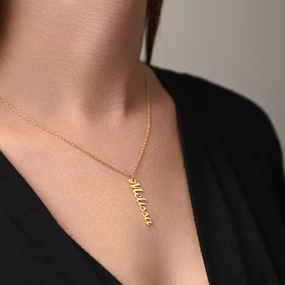 Multi Vertical Name Necklace for Grandma with Grandkids Name - Your Love - Mother's Day Gift