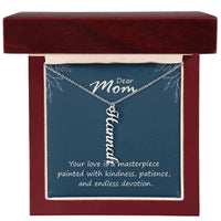 Multi Vertical Name Necklace for Mom - Your Love is a Masterpiece - Mother's Day Gift