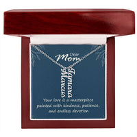 Multi Vertical Name Necklace for Mom - Your Love is a Masterpiece - Mother's Day Gift