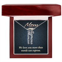 Multi Vertical Name Necklace for Mom - We Love You - Mother's Day Gift