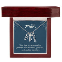 Multi Vertical Name Necklace for Mom - Your Love is a Masterpiece - Mother's Day Gift