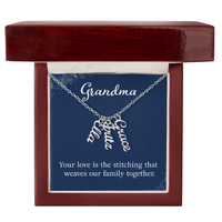 Multi Vertical Name Necklace for Grandma with Grandkids Name - Your Love - Mother's Day Gift