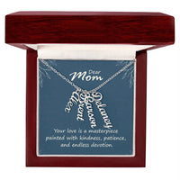 Multi Vertical Name Necklace for Mom - Your Love is a Masterpiece - Mother's Day Gift