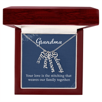Multi Vertical Name Necklace for Grandma with Grandkids Name - Your Love - Mother's Day Gift