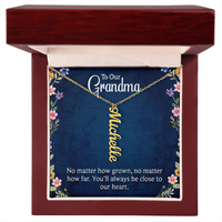 Multi Vertical Name Necklace for Grandma with Grandkids Name - Close to Our Heart - Mother's Day Gift