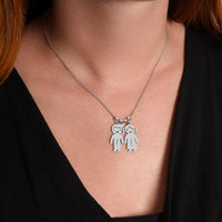 Personalized Engraved Kid Charm Necklace for Grandma - Mother's Day Gift - You are the Epitome og Grace