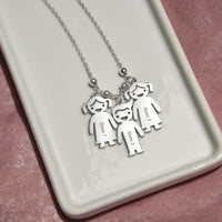 Personalized Engraved Kid Charm Necklace for Grandma - Mother's Day Gift - You are the Epitome og Grace