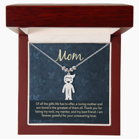 Personalized Engraved Kid Charm Necklace for Mom - Mother's Day Gift - Of all the Gifts Life has to Offer